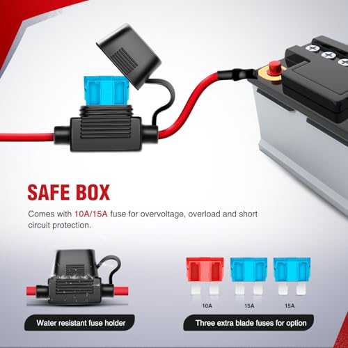 Waterproof Motorcycle Dual USB Charger – Voltmeter & On/Off Switch