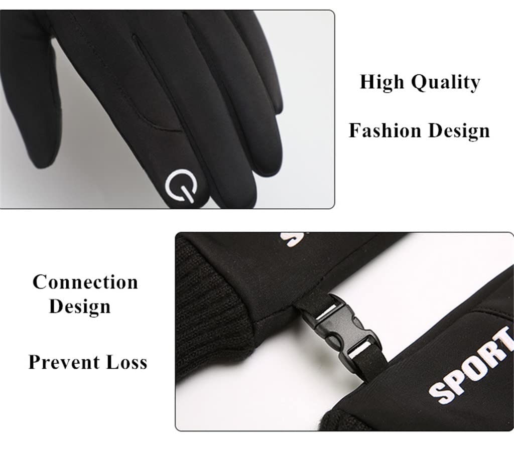 Men’s Winter Cycling Gloves – Windproof Touchscreen