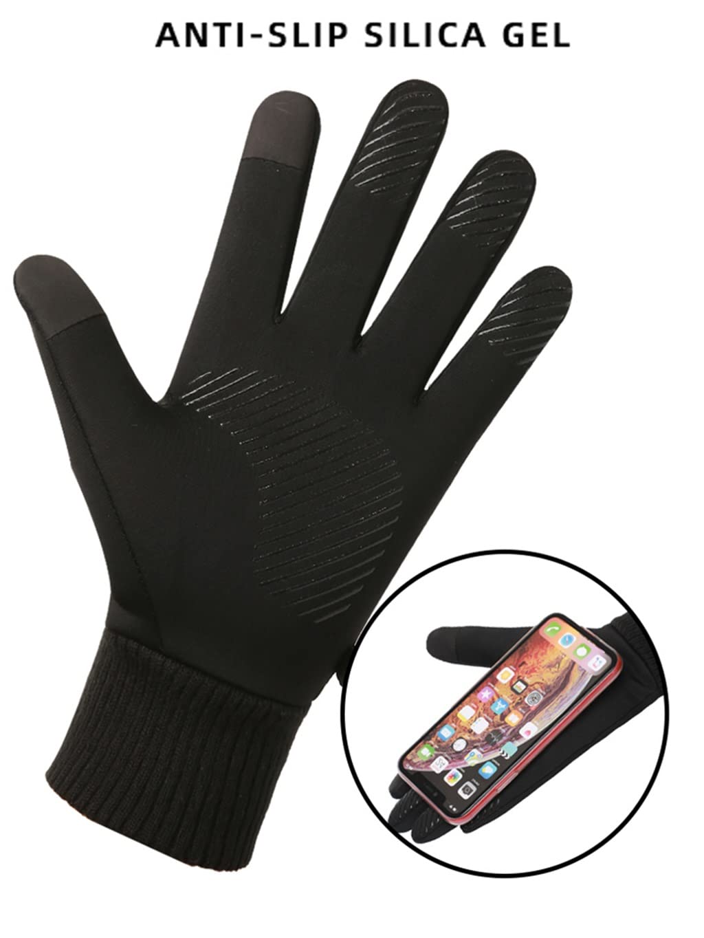 Men’s Winter Cycling Gloves – Windproof Touchscreen