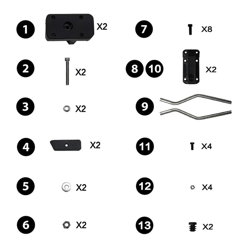 Waterproof Motorcycle Saddlebags – 15–20L Side Luggage Set