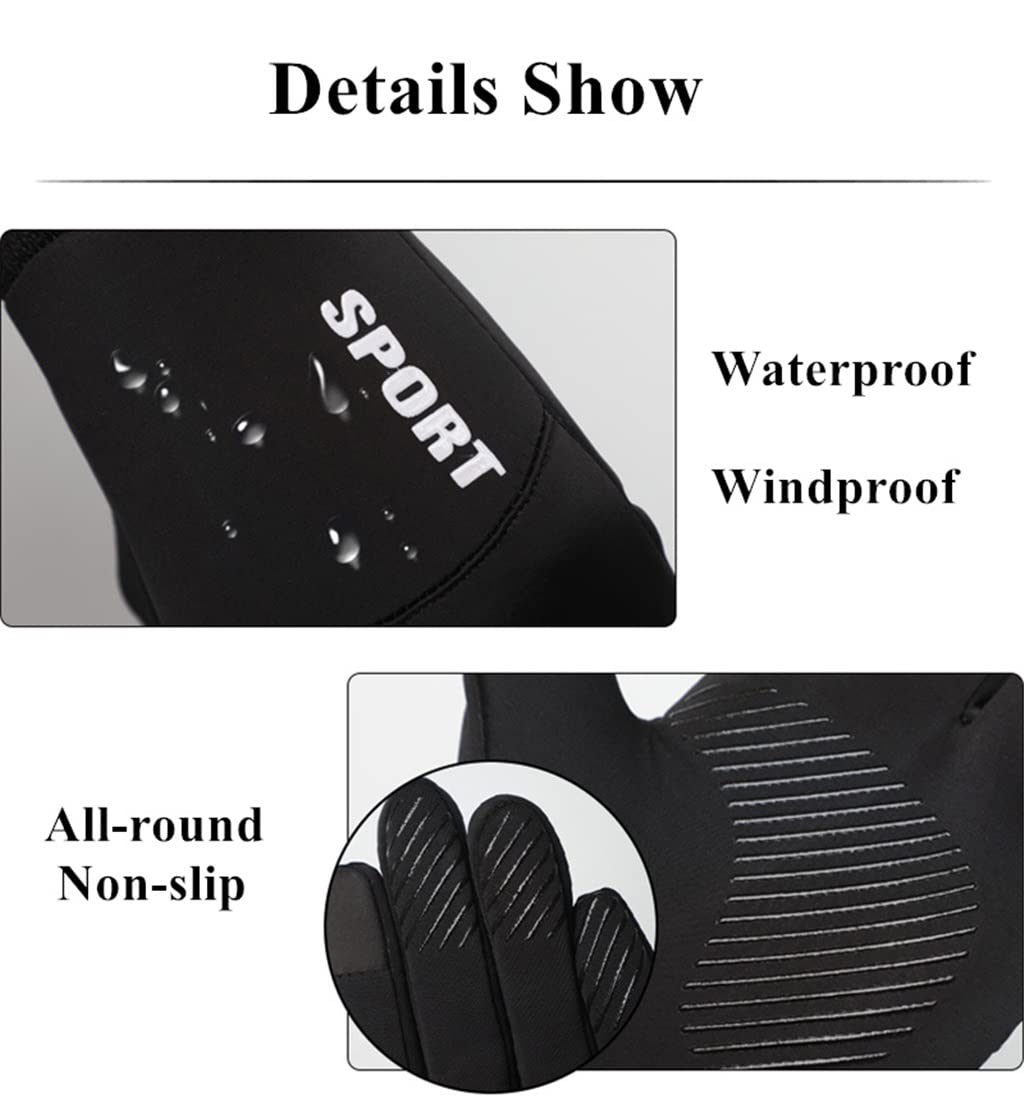 Men’s Winter Cycling Gloves – Windproof Touchscreen