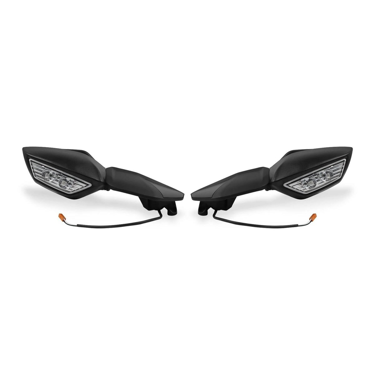 Motorcycle Rearview Mirrors – Integrated Turn Signal Lights