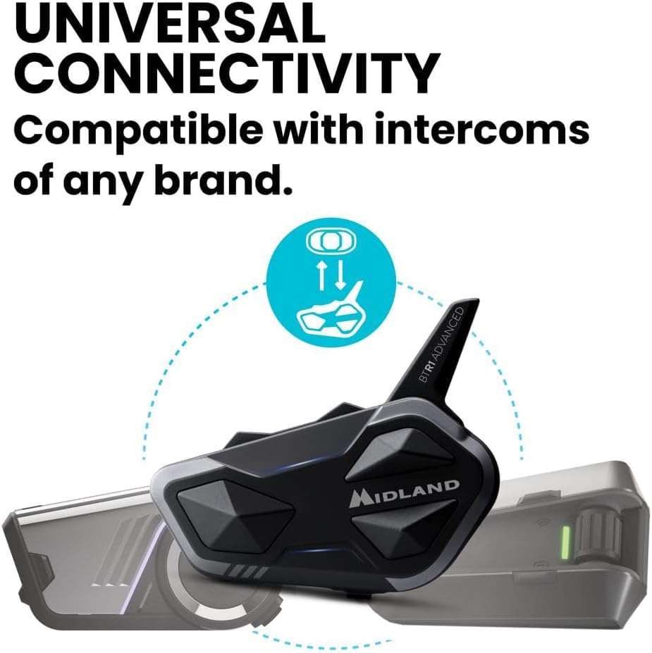 4-Rider Motorcycle Bluetooth Headset – Intercom & HD Audio