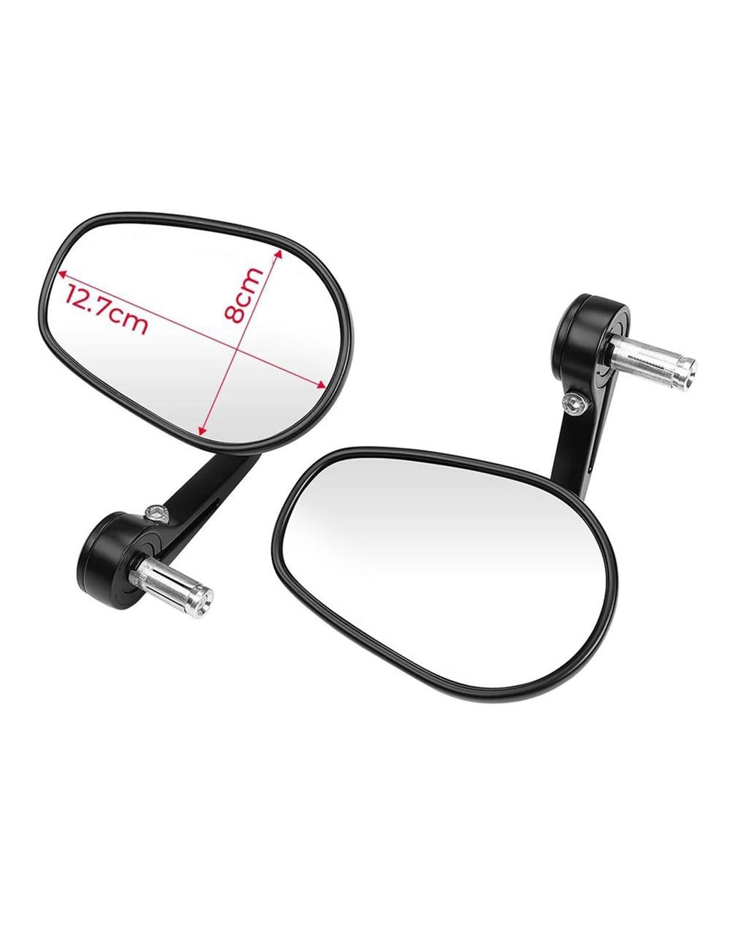 Motorcycle Bar End Mirrors – 22mm Handlebar Rearview Mirrors