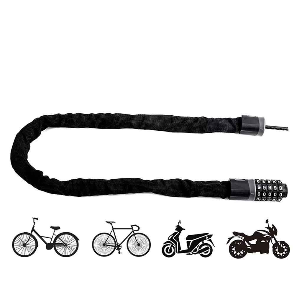 1.45m Steel Combination Chain Lock – Bike & Motorcycle Anti-Theft Lock