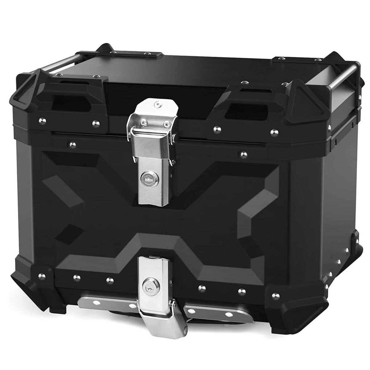 Waterproof Motorcycle Top Box – 65L Rear Storage Case with Lock