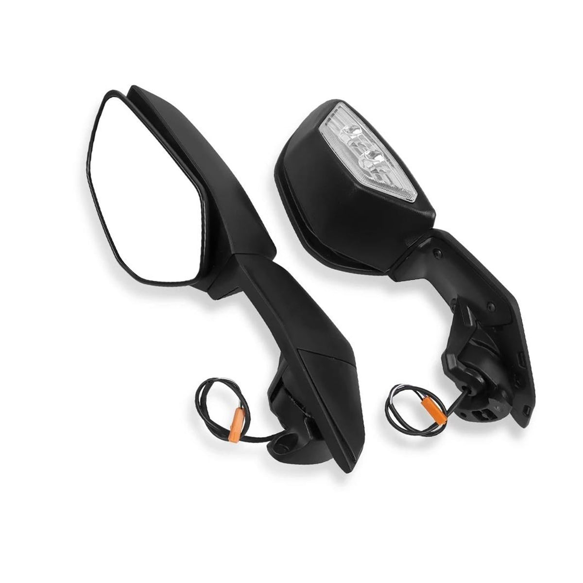Motorcycle Rearview Mirrors – Integrated Turn Signal Lights