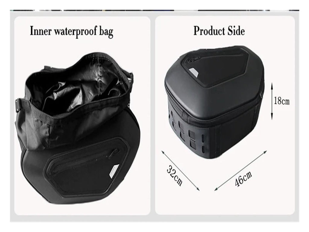 Waterproof Motorcycle Saddlebags – 15–20L Side Luggage Set