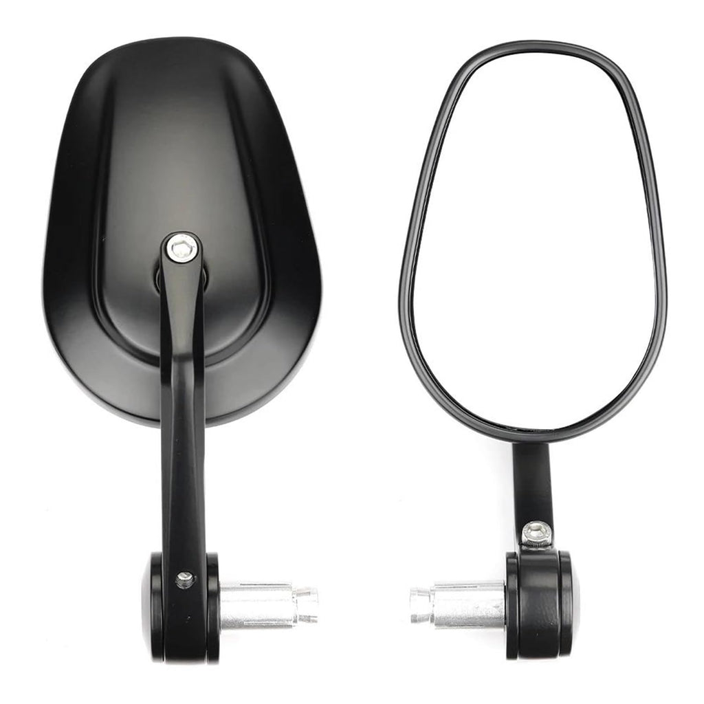 Motorcycle Bar End Mirrors – 22mm Handlebar Rearview Mirrors