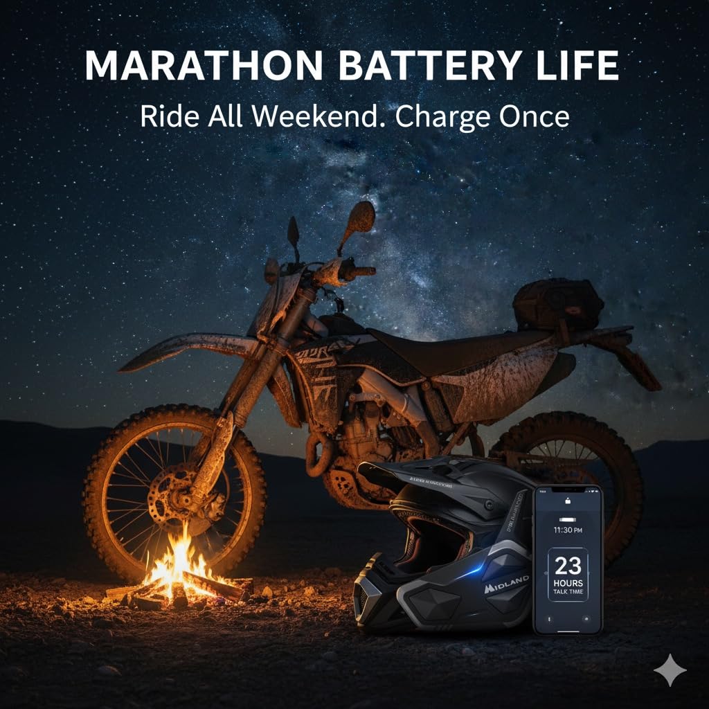 4-Rider Motorcycle Bluetooth Headset – Intercom & HD Audio