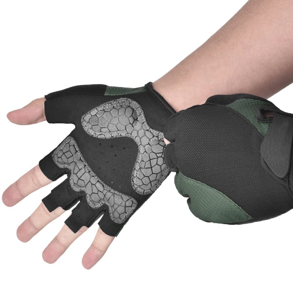 Half-Finger Cycling Gloves – Breathable Anti-Slip Shock Absorbing