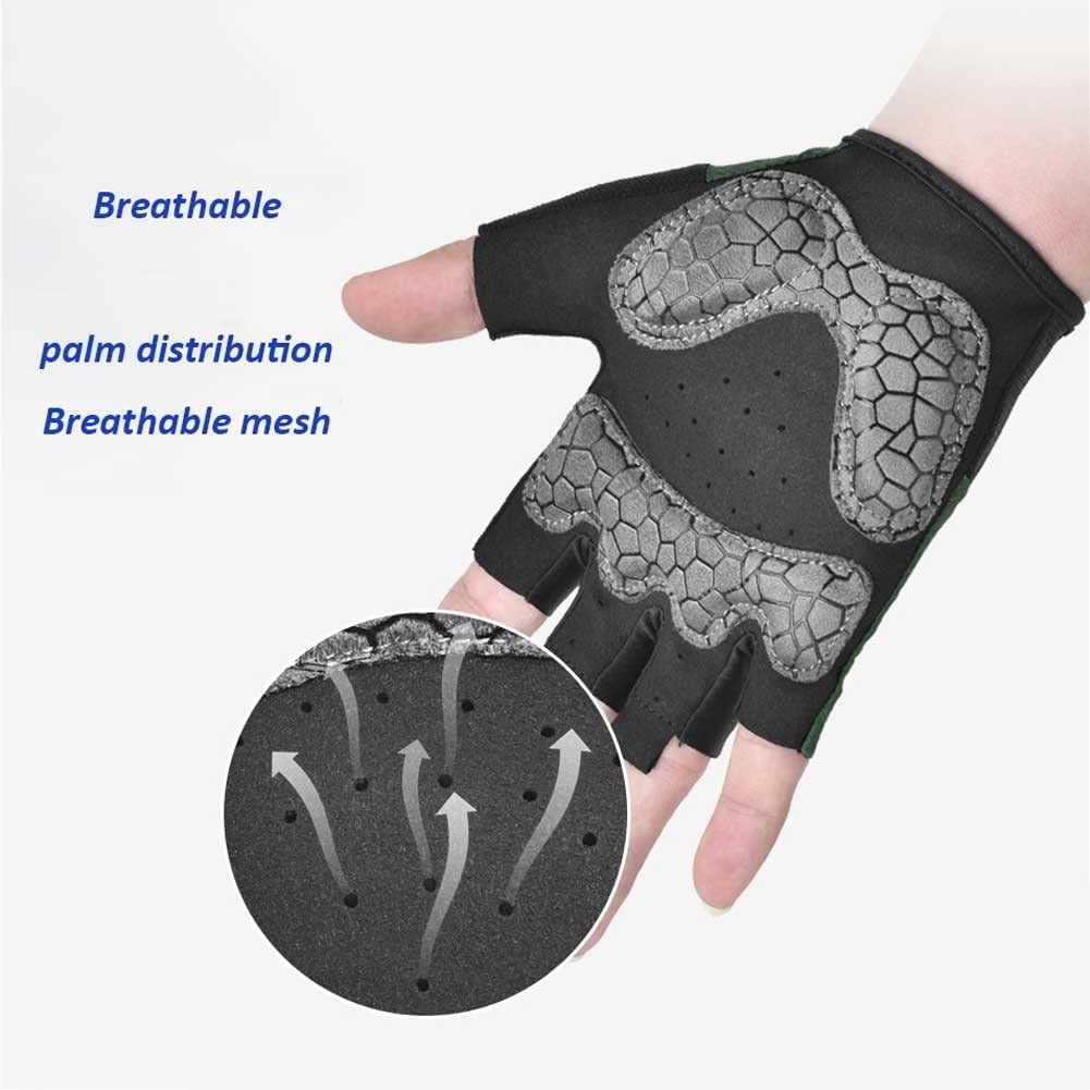Half-Finger Cycling Gloves – Breathable Anti-Slip Shock Absorbing