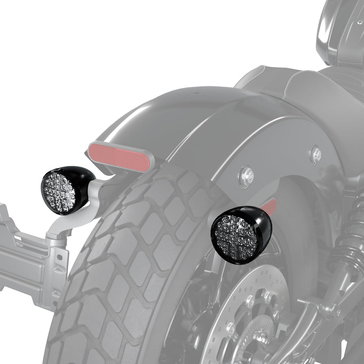 Indian Motorcycle Scout Smoked Turn Signals - 2890297-266