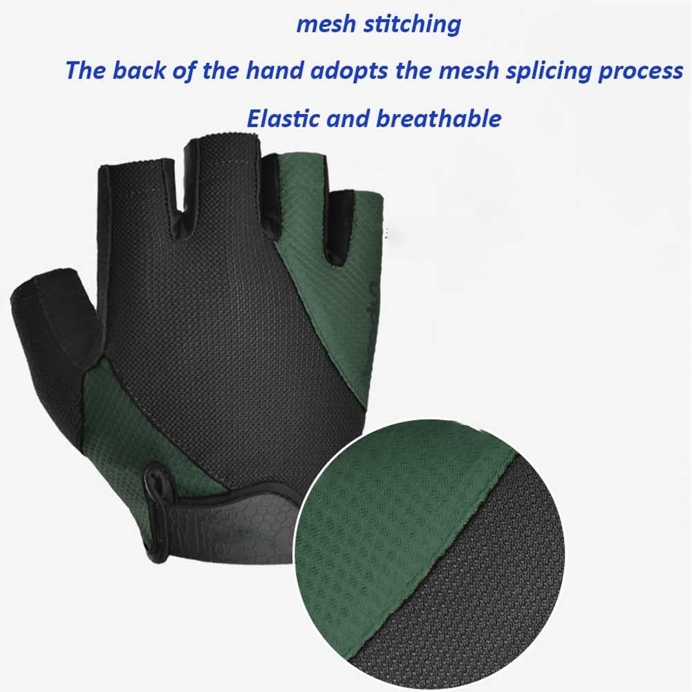 Half-Finger Cycling Gloves – Breathable Anti-Slip Shock Absorbing