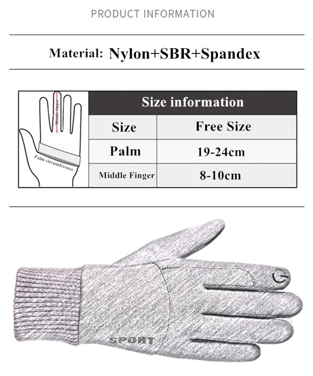 Men’s Winter Cycling Gloves – Windproof Touchscreen