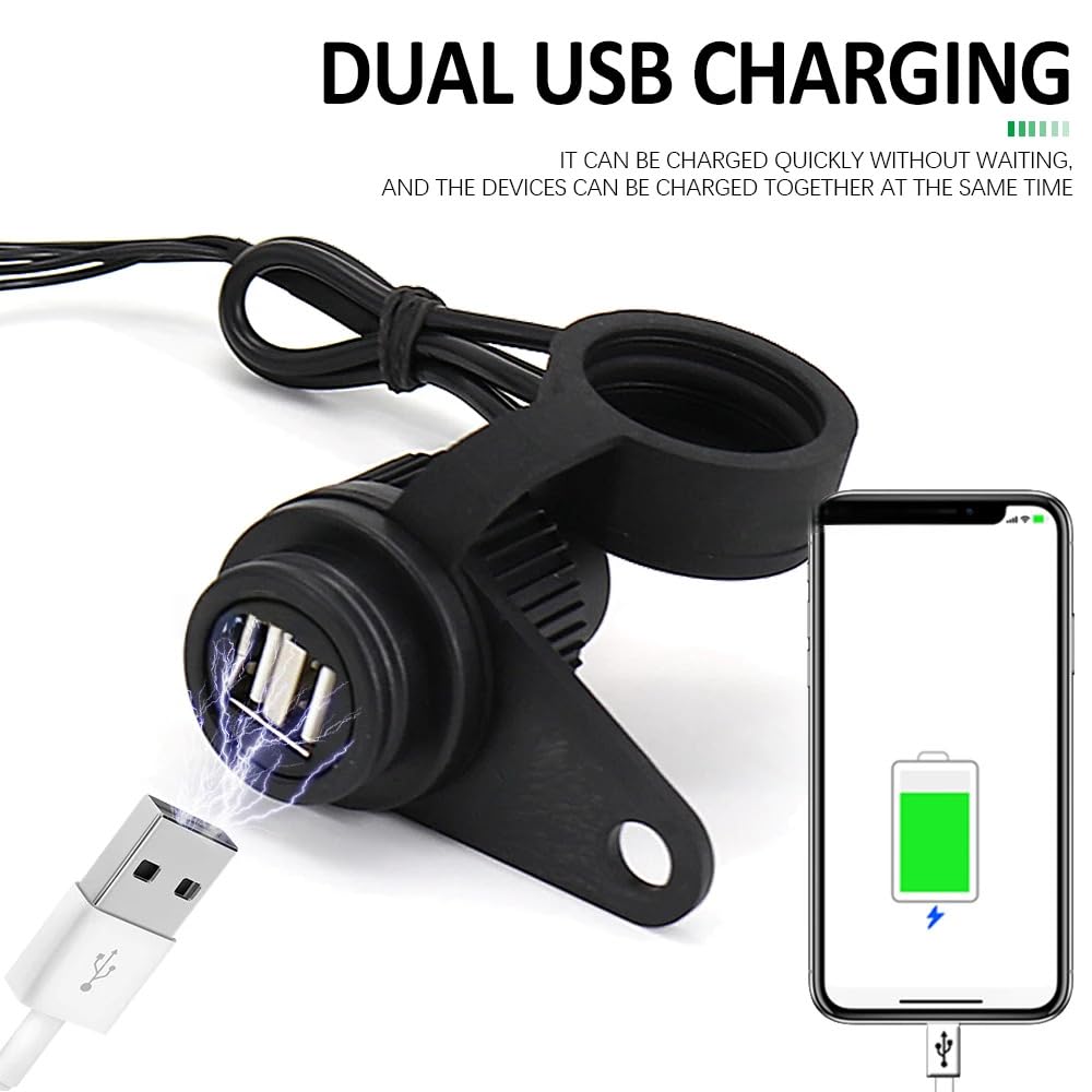 Dual USB Motorcycle Charger – F700GS, F750GS, F800GS & R1200GS