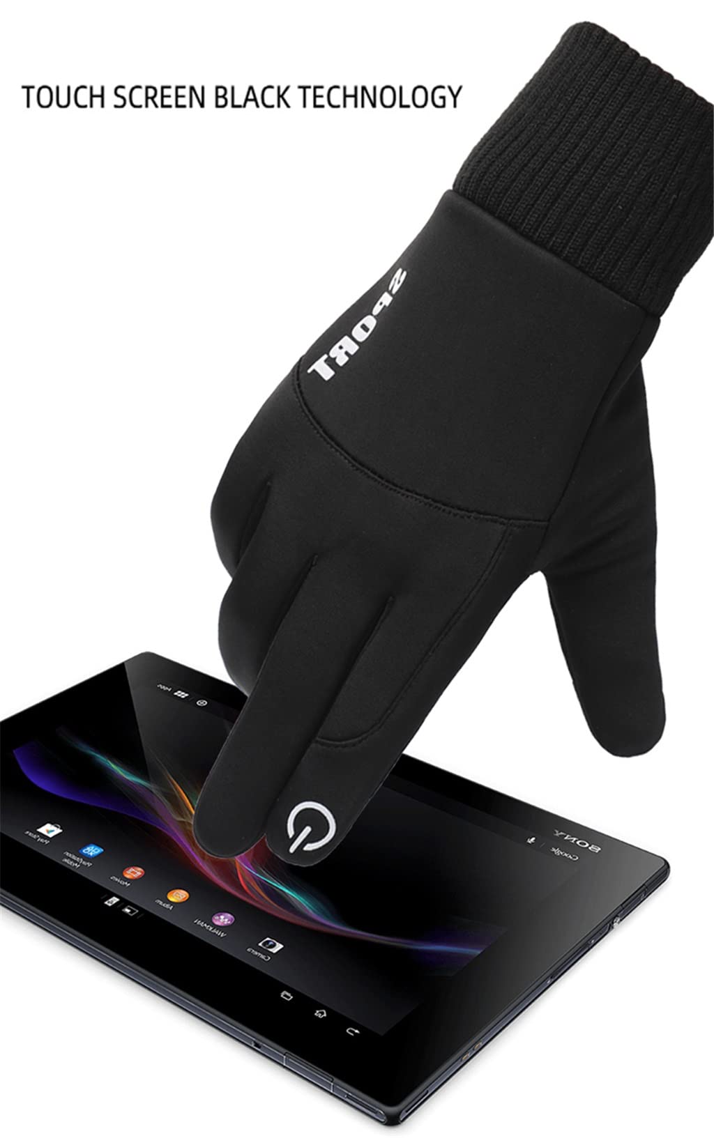 Men’s Winter Cycling Gloves – Windproof Touchscreen