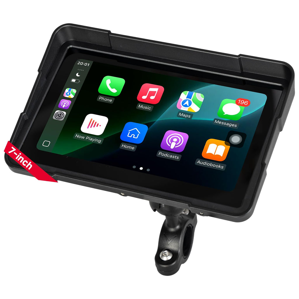 Motorcycle GPS Navigation Display – Wireless CarPlay & Android Auto