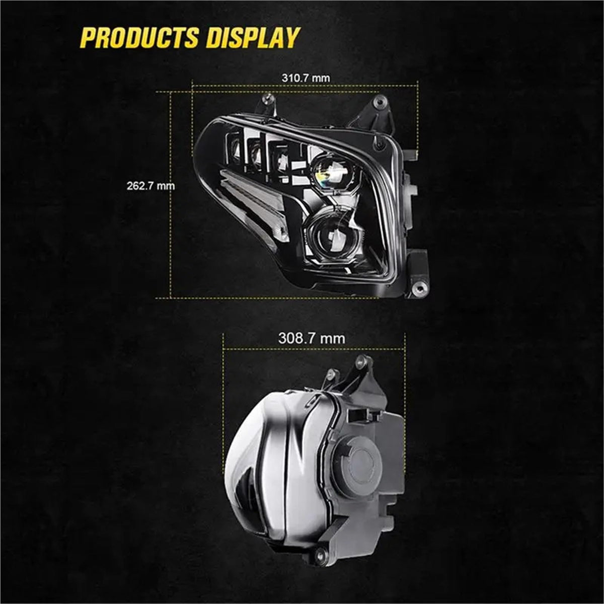LED Motorcycle Headlight Goldwing GL 1800 120W Moto Light Headlights