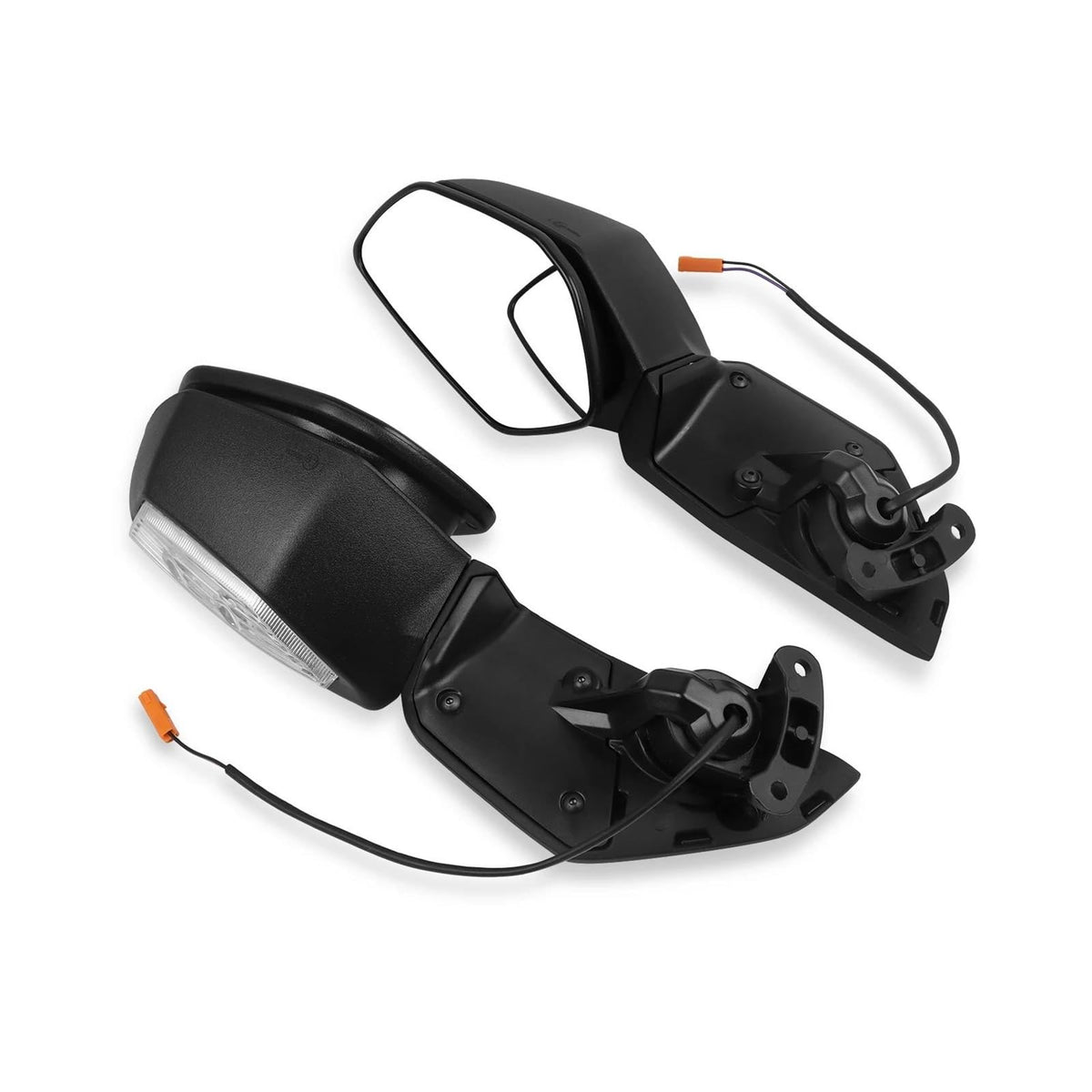 Motorcycle Rearview Mirrors – Integrated Turn Signal Lights