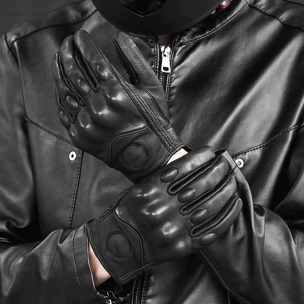 VIDI Winter Gloves Cycling Touch Handling Fist Joint Protection Leather