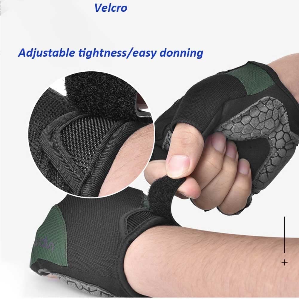 Half-Finger Cycling Gloves – Breathable Anti-Slip Shock Absorbing