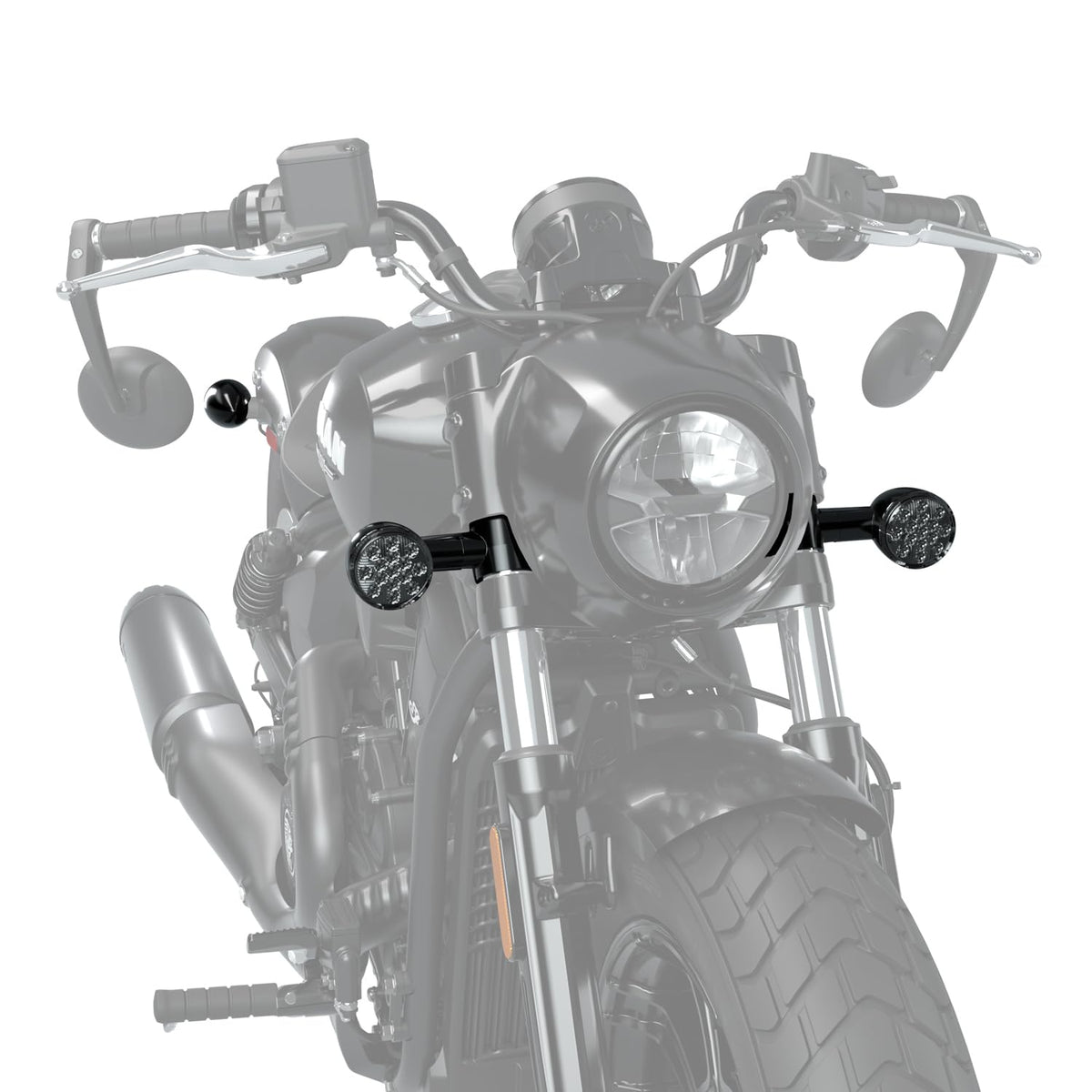 Indian Motorcycle Scout Smoked Turn Signals - 2890297-266