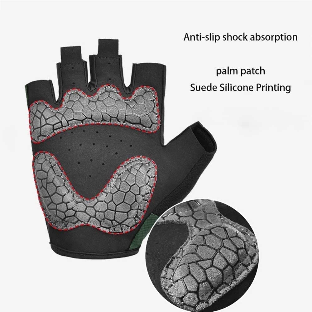 Half-Finger Cycling Gloves – Breathable Anti-Slip Shock Absorbing