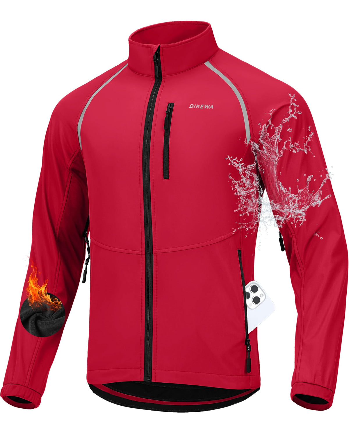 Men’s Winter Cycling Jacket – Thermal Windproof & Water-Resistant