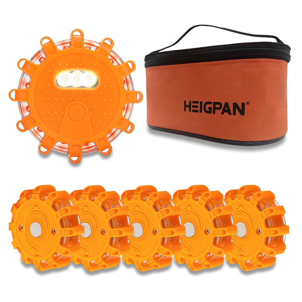 LED Roadside Safety Flares – 9 Flash Modes, Magnetic Base