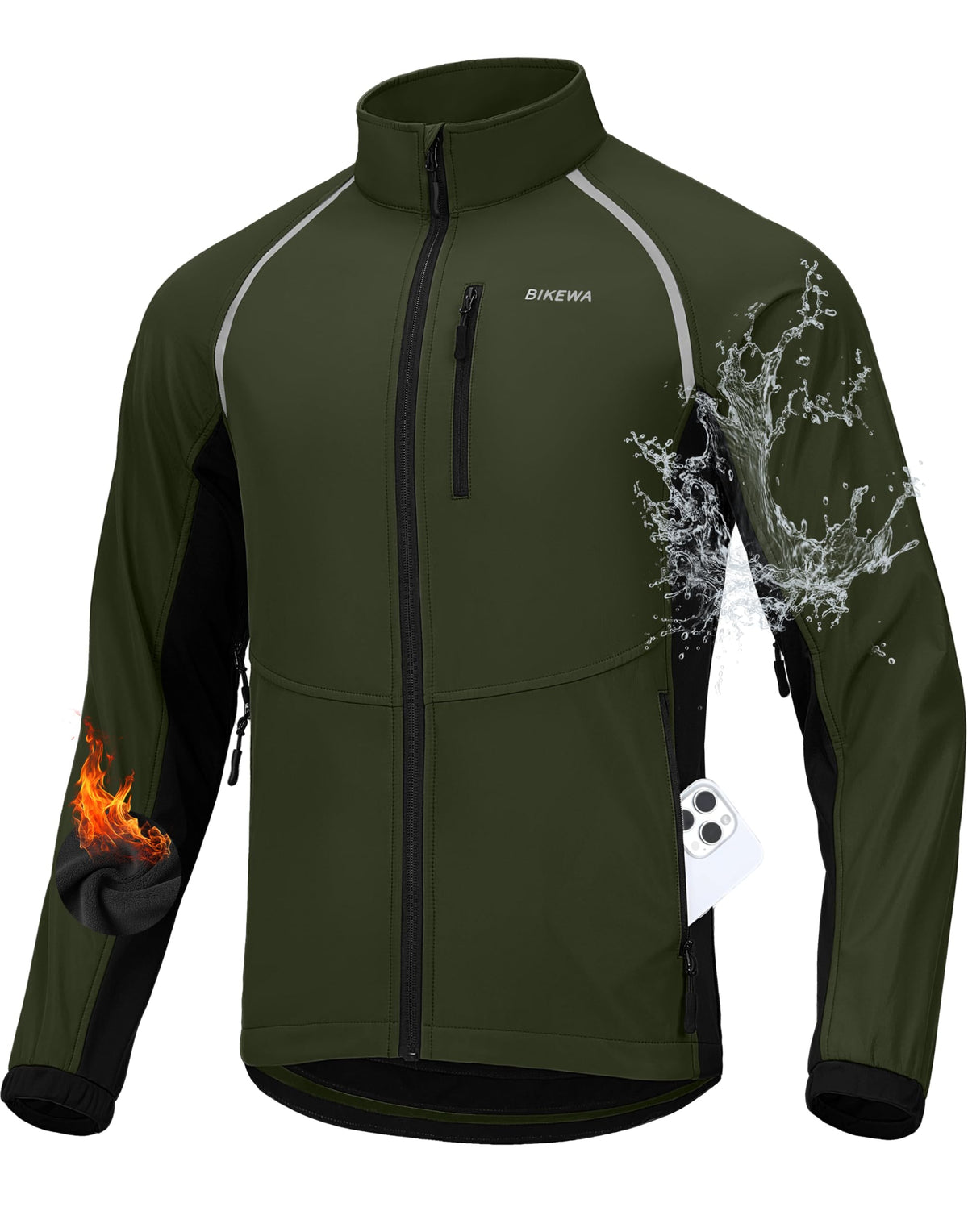 Men’s Winter Cycling Jacket – Thermal Windproof & Water-Resistant