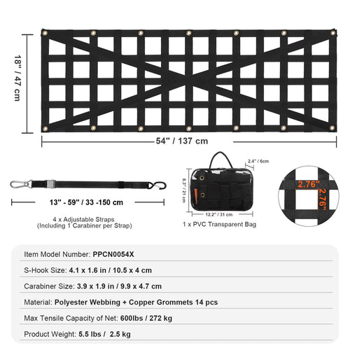Car Duty Tailgate Net for Ford F250