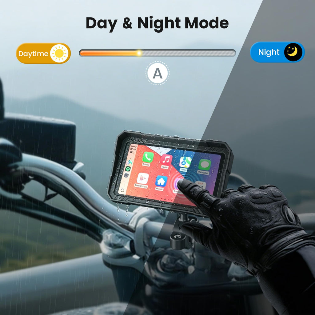 Motorcycle GPS Navigation System – CarPlay & Android Auto