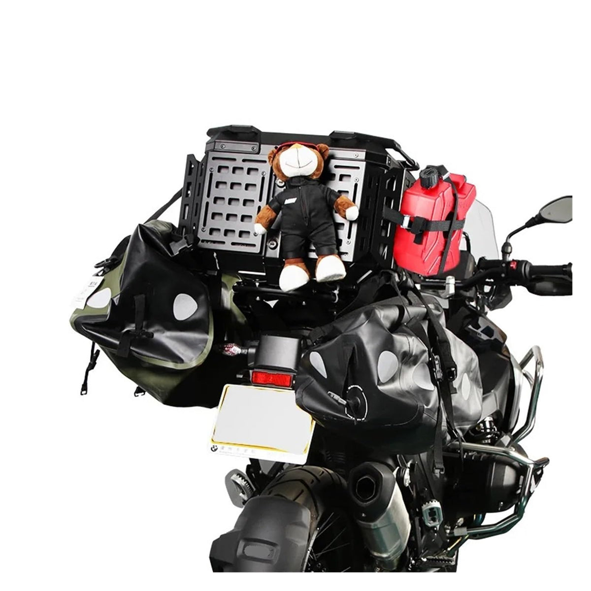 Aluminum Motorcycle Rear Top Box – Helmet & Luggage Storage