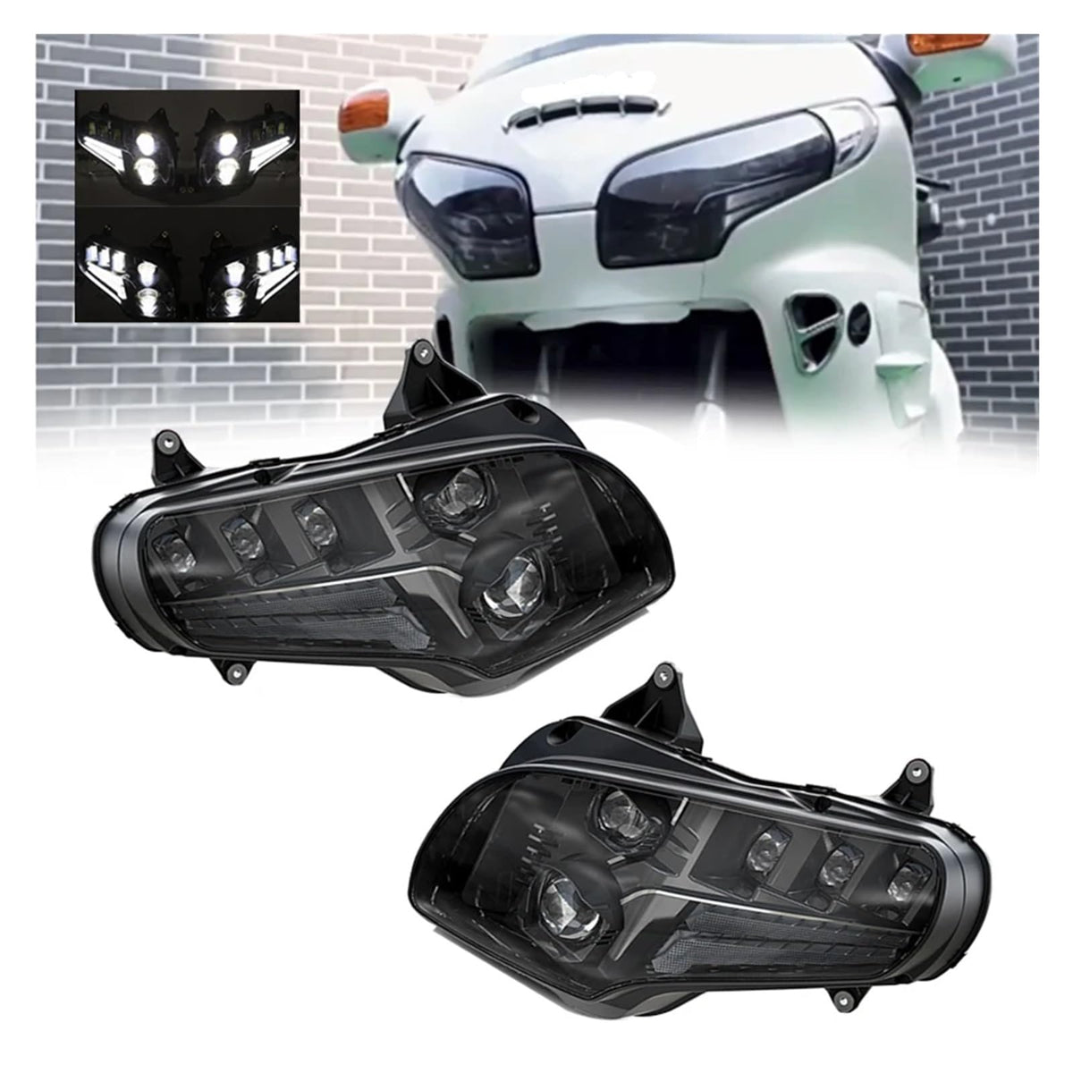 LED Motorcycle Headlight – GL1800 2001–2017