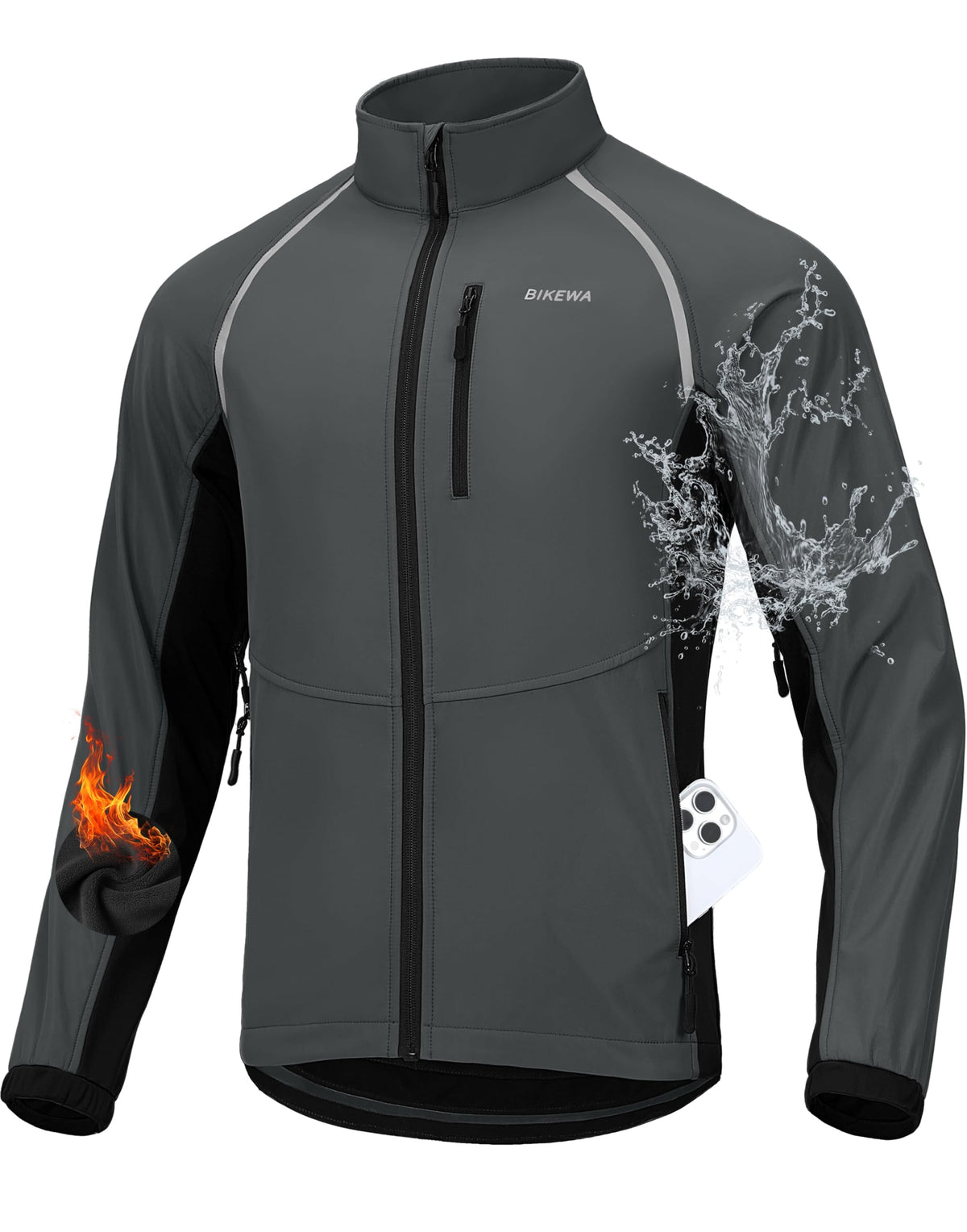 Men’s Winter Cycling Jacket – Thermal Windproof & Water-Resistant