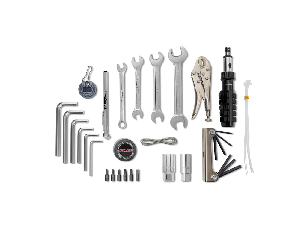 WindZone 36-Piece Motorcycle Tool Kit for American V-Twin Bikes