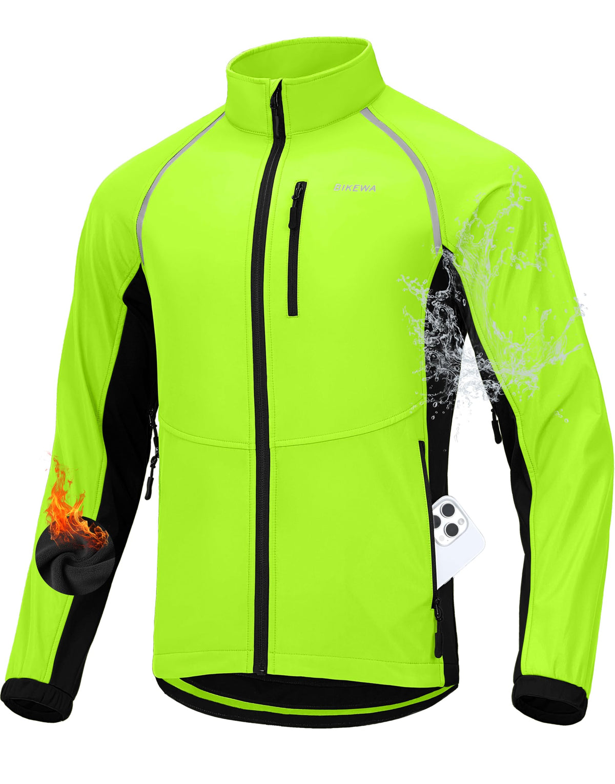 Men’s Winter Cycling Jacket – Thermal Windproof & Water-Resistant