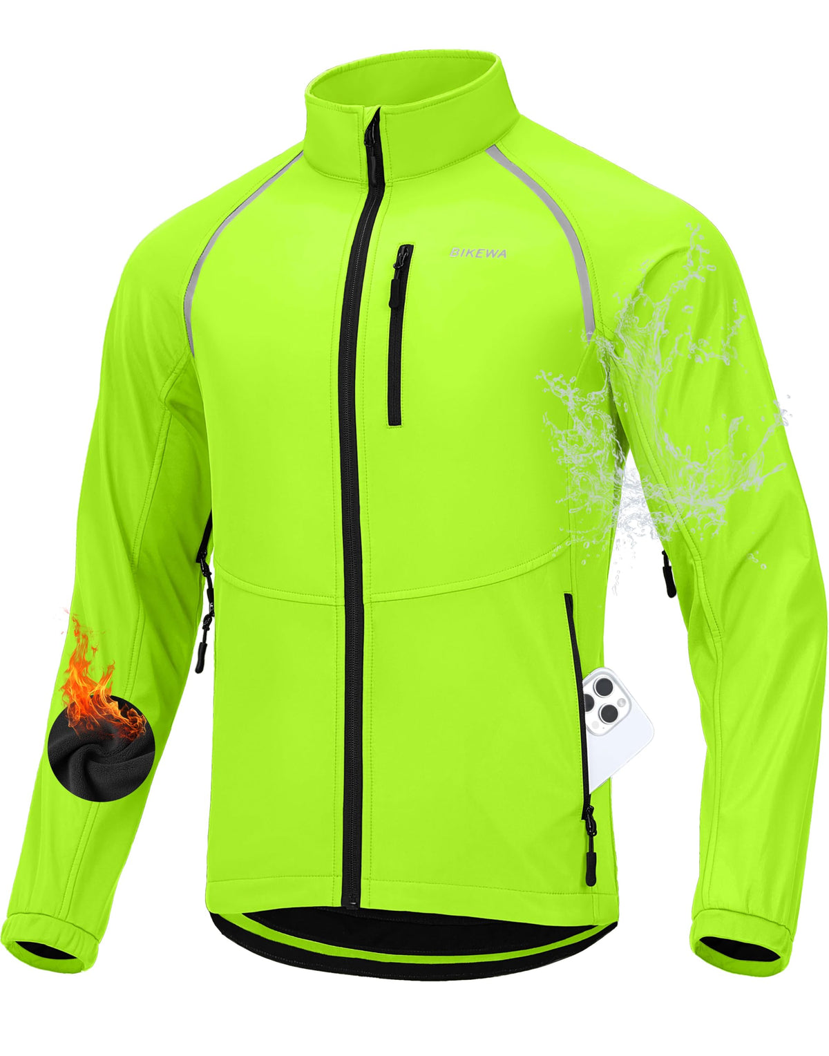 Men’s Winter Cycling Jacket – Thermal Windproof & Water-Resistant