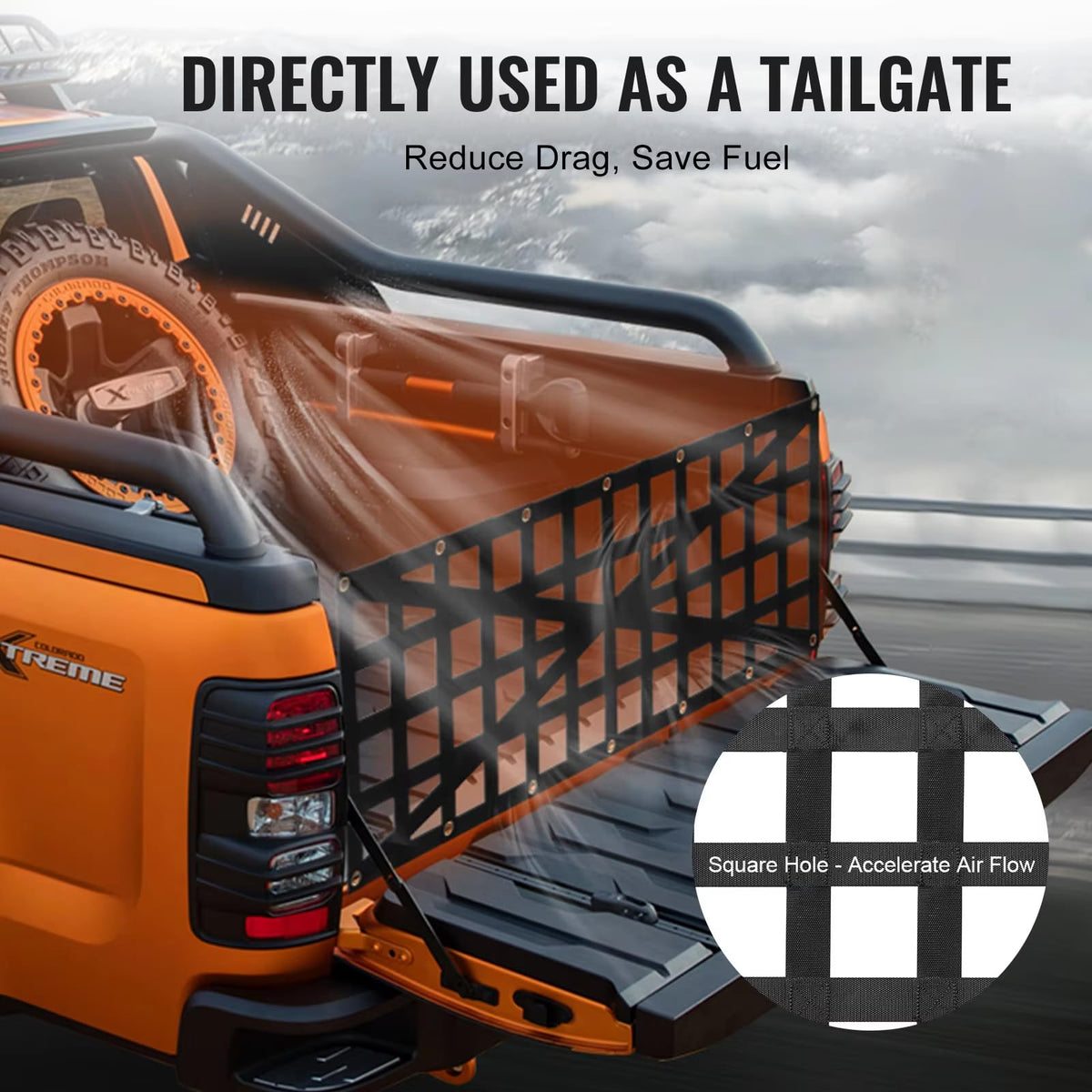 Car Duty Tailgate Net for Ford F250