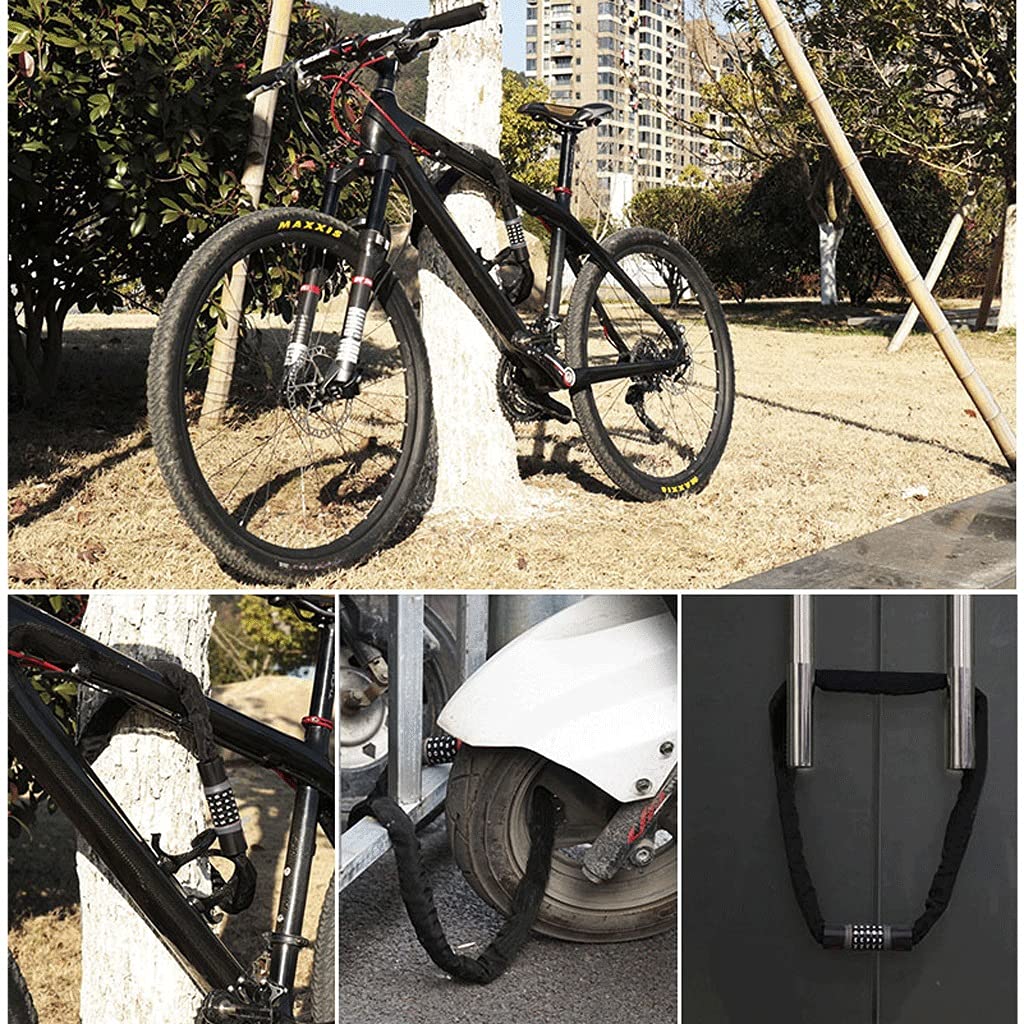 1.45m Steel Combination Chain Lock – Bike & Motorcycle Anti-Theft Lock