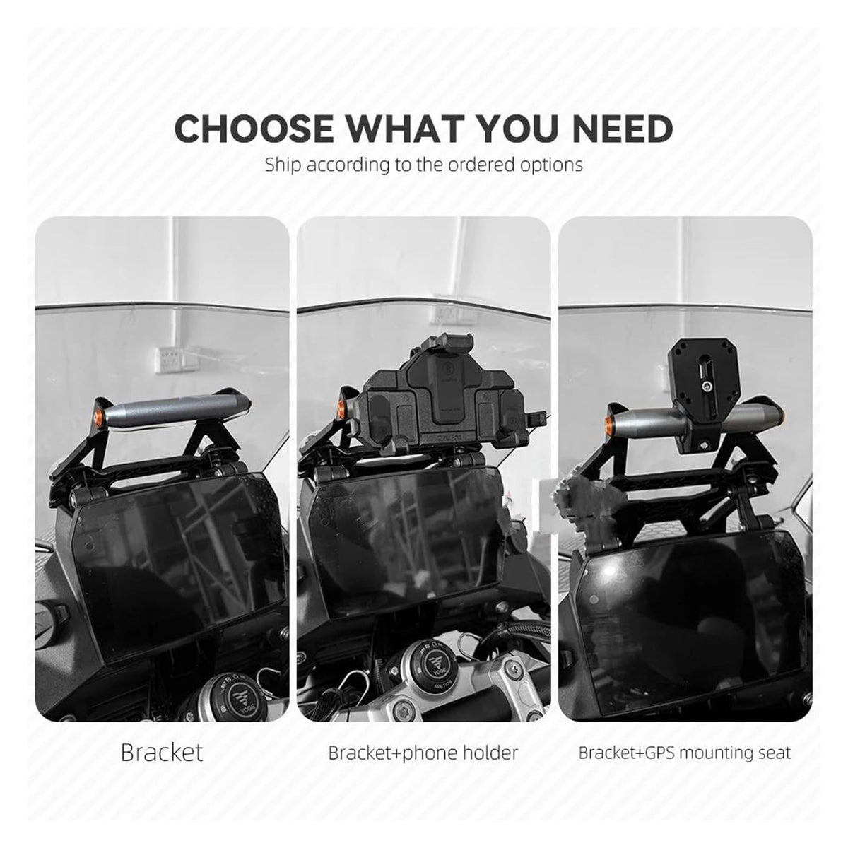 Motorcycle GPS & Phone Mount Bracket – DS900X / DSX 900