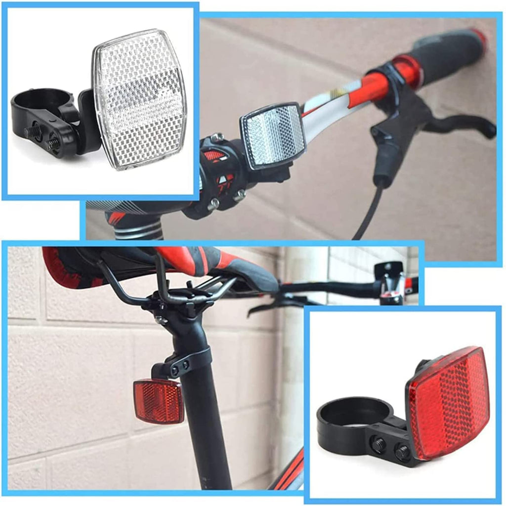 6-Piece Bicycle Reflector Kit – Front, Rear & Wheel Safety Reflectors