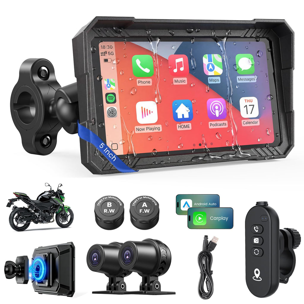 Motorcycle GPS Navigation System – CarPlay & Android Auto