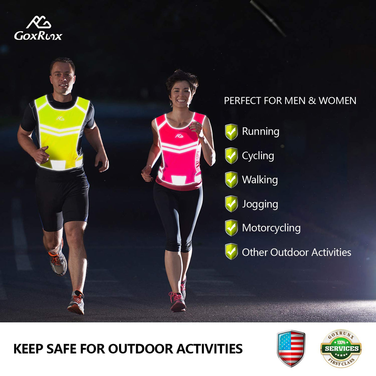 High-Visibility Reflective Cycling Vest – Night Safety Gear