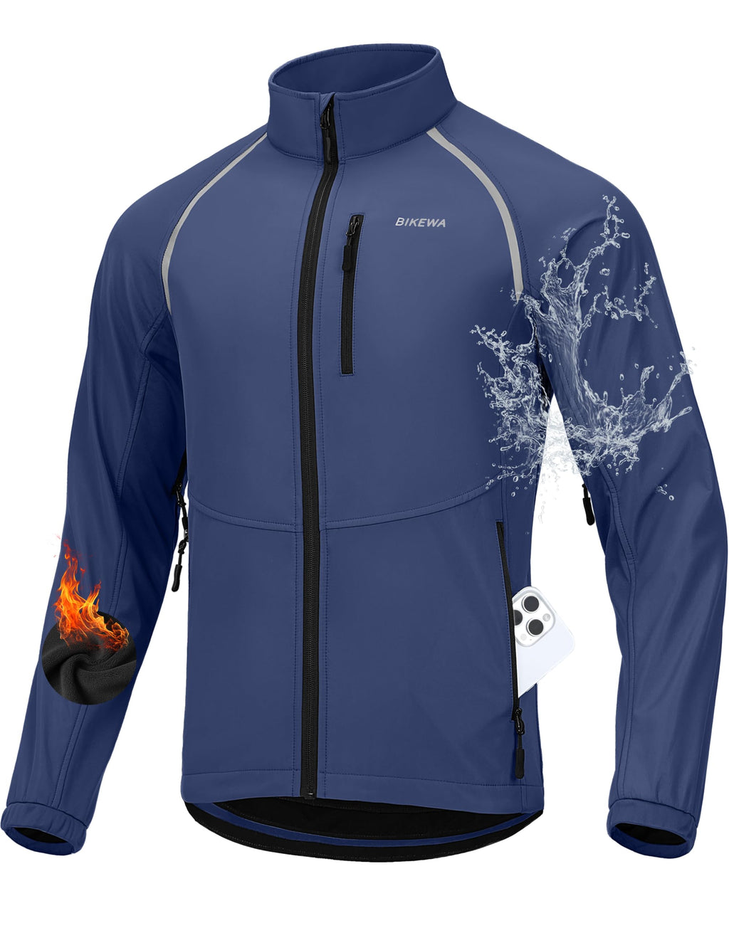 Men’s Winter Cycling Jacket – Thermal Windproof & Water-Resistant