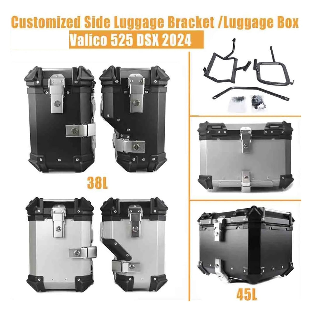 Motorcycle Top Case & Side Pannier Set – 525DSX 2024