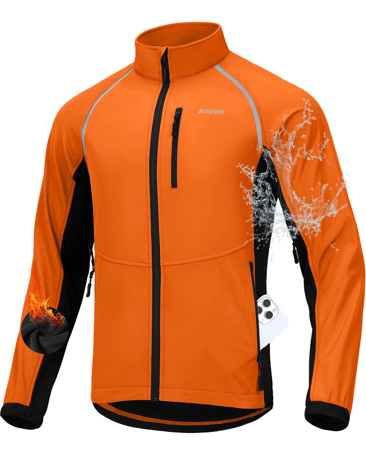 Men’s Winter Cycling Jacket – Thermal Windproof & Water-Resistant