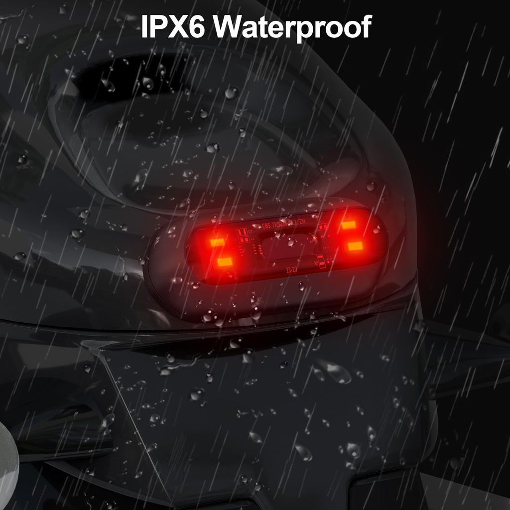 Rechargeable LED Helmet Tail Light – Waterproof Safety Warning Light