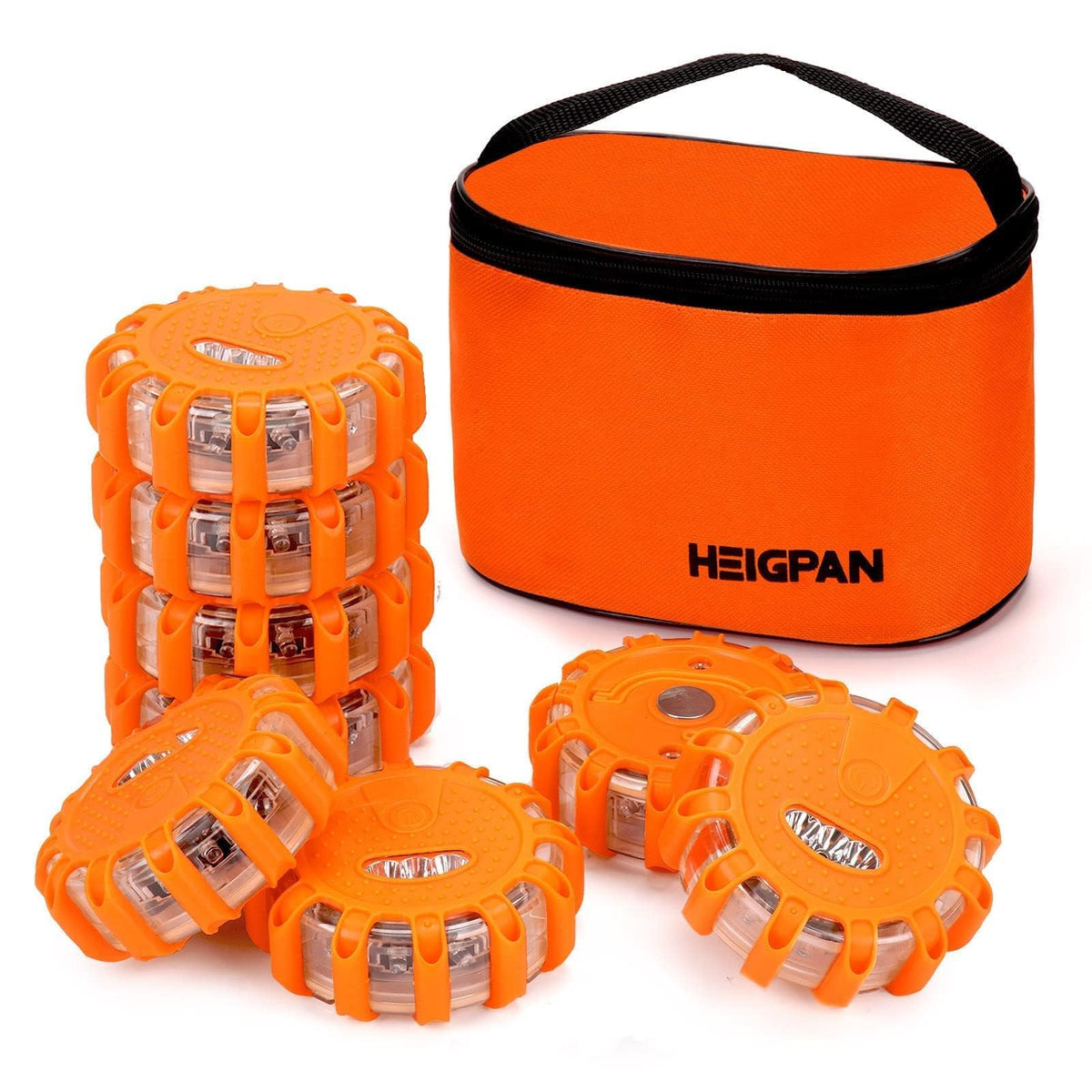 LED Roadside Safety Flares – 9 Flash Modes, Magnetic Base